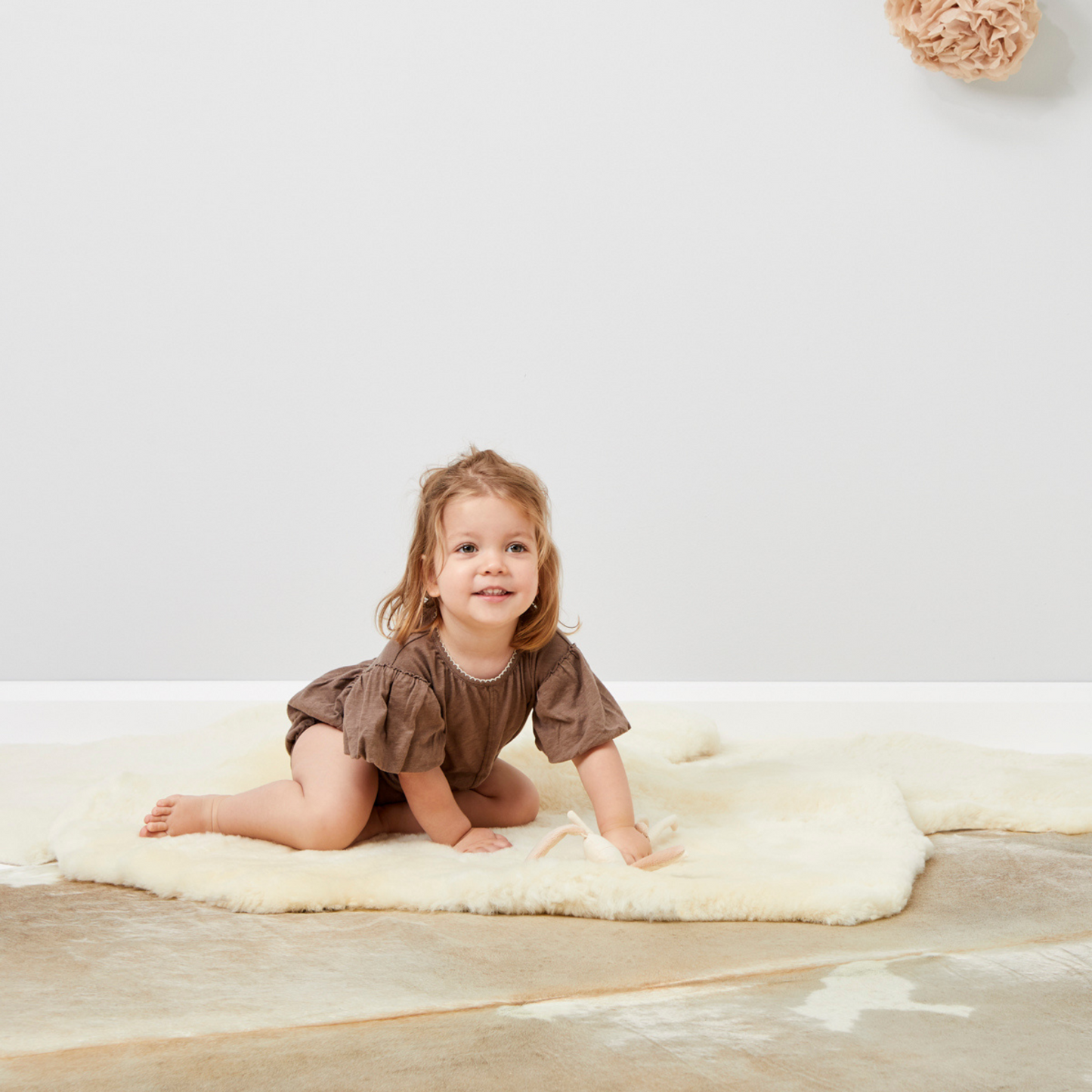 The Little Green Sheep Mimosa Sheepskin Rug