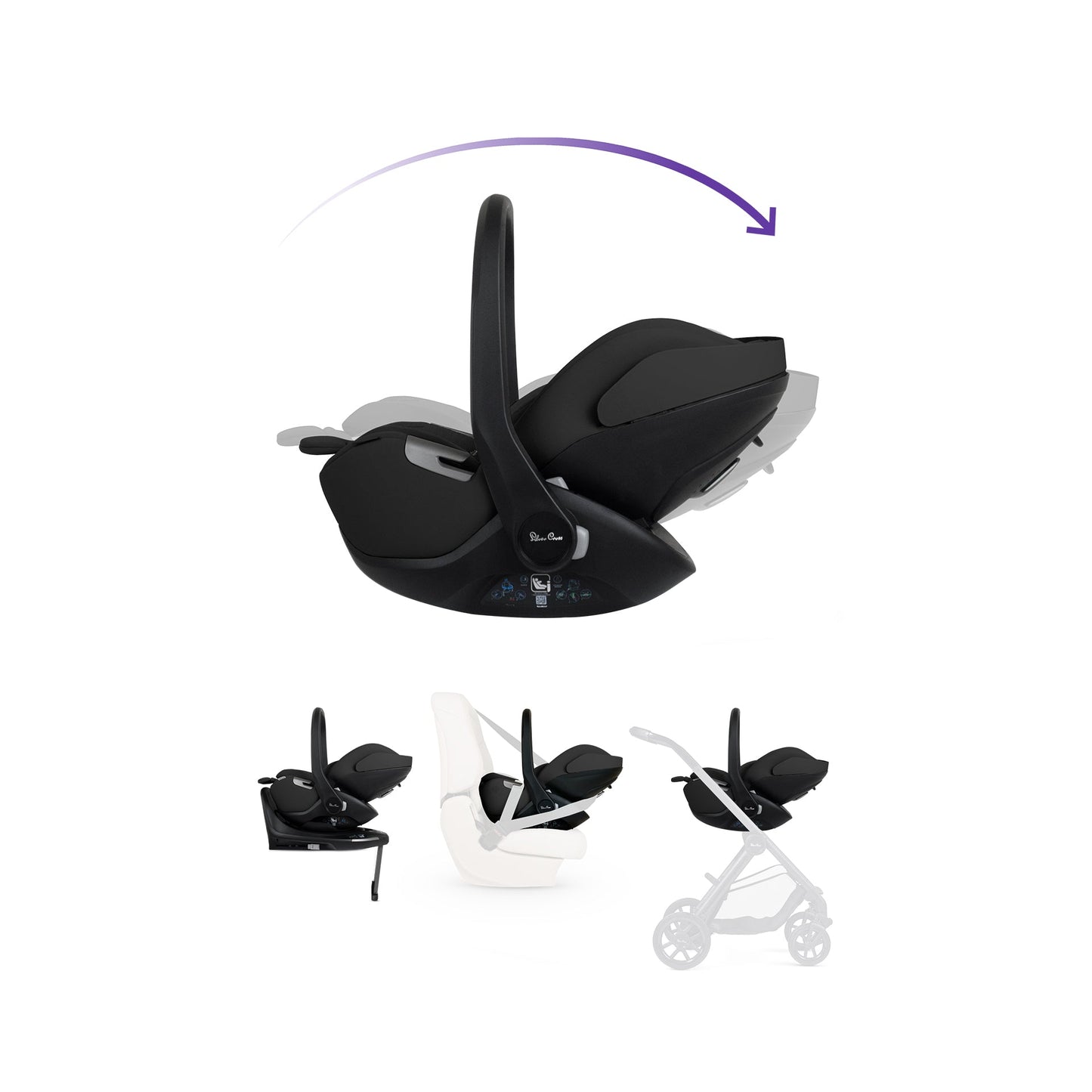 Silver Cross Special Edition Reef 2 Ultimate 360 Car Seat Bundle | Ganache