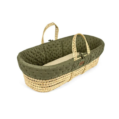 The Little Green Sheep Organic Dimple Quilted Moses Basket & Mattress | Juniper