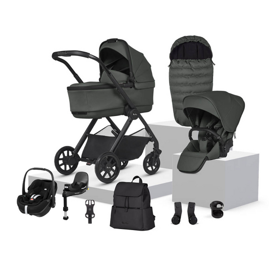 Silver Cross Reef 2 Pushchair Ultimate Maxi-Cosi Pebble 360 Pro2 Bundle | Pewter