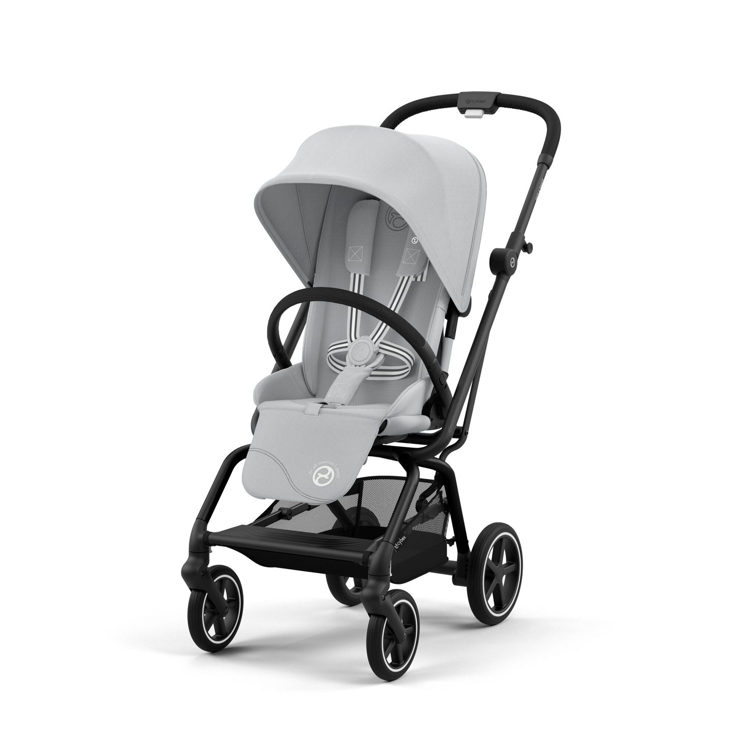 Cybex Eezy S Twist +2 Stroller | Fog Grey on Black