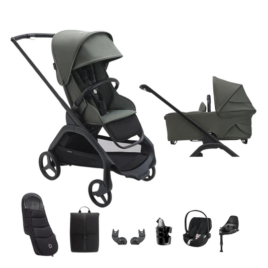 Bugaboo Dragonfly & Cybex Cloud T Ultimate Travel System Bundle | Forest Green