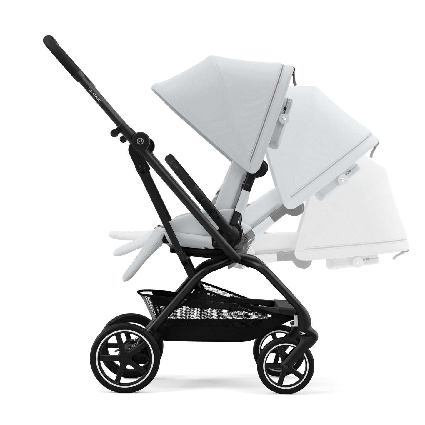 Cybex Eezy S Twist +2 Stroller | Fog Grey on Black