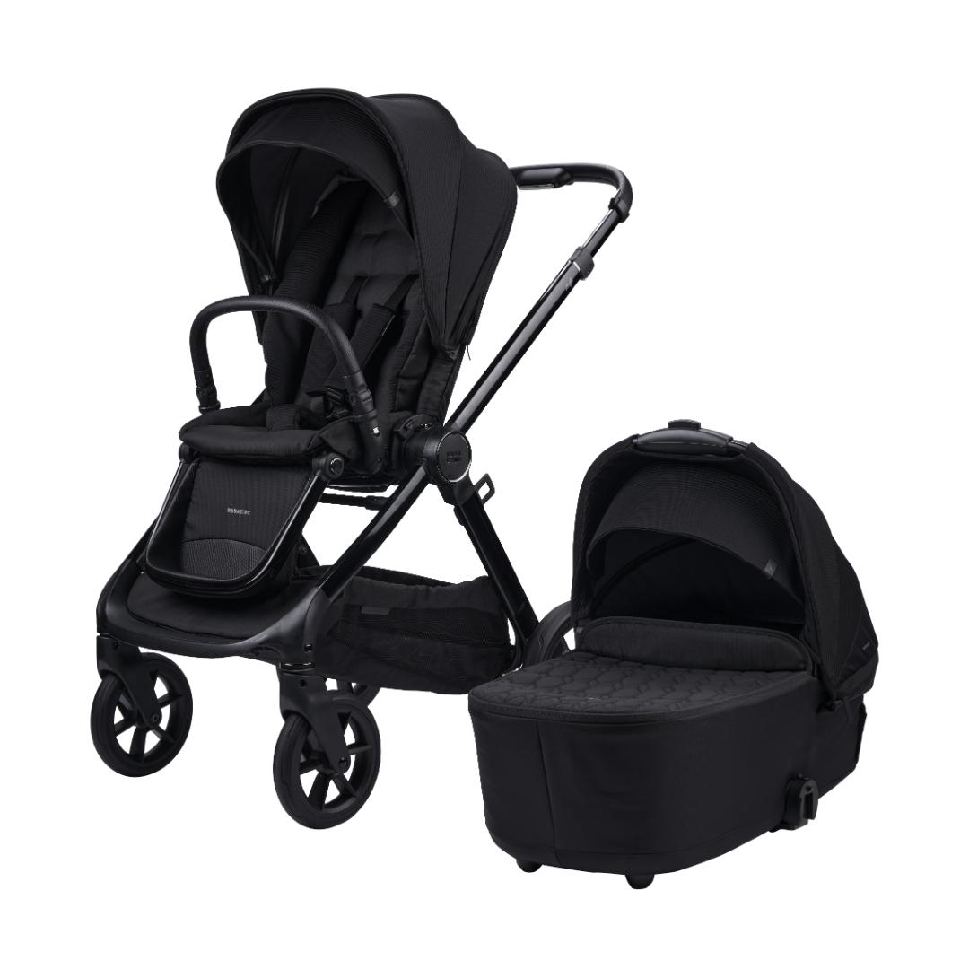 Bababing Raffi Pushchair Complete | Glossy Black