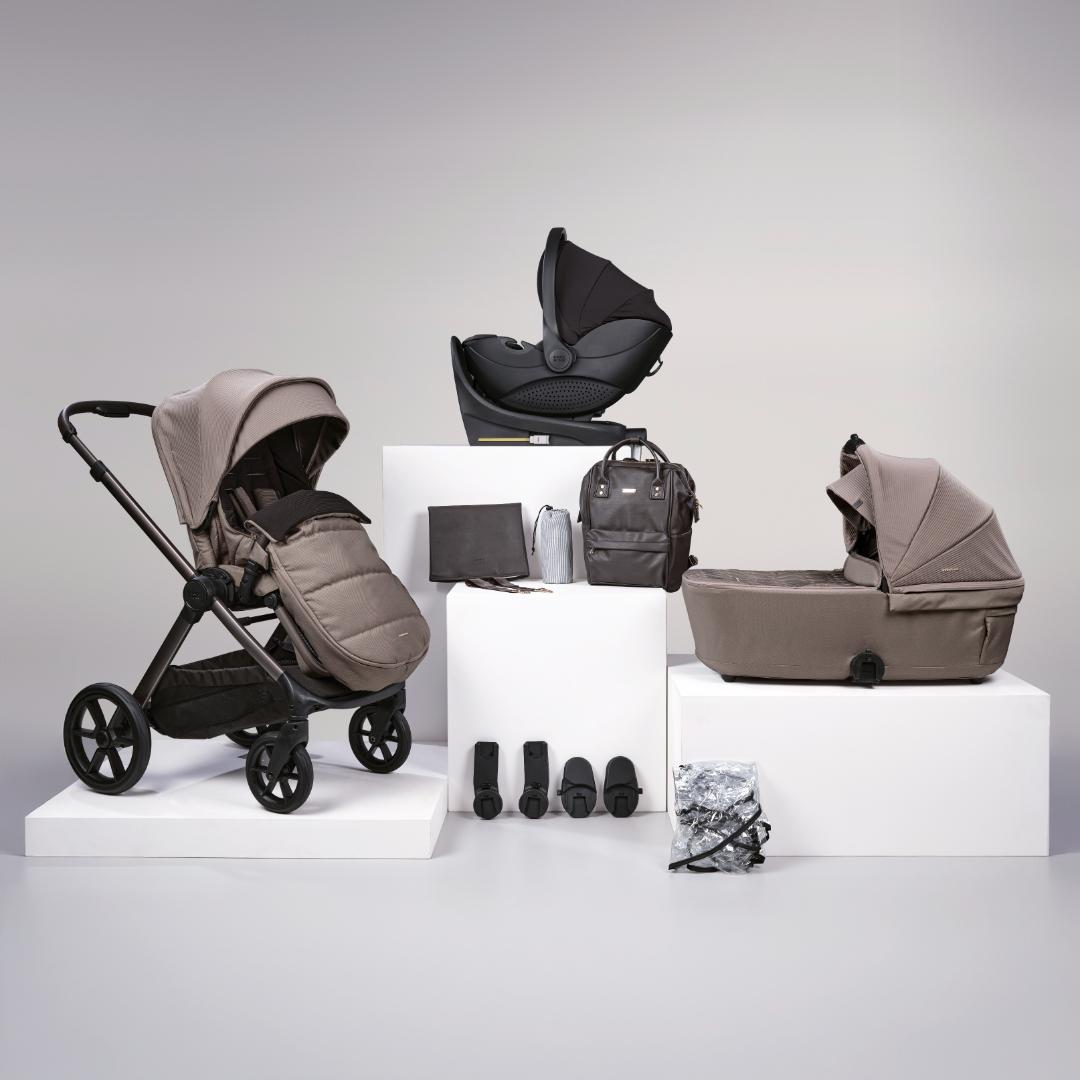 Bababing Raffi 12 Piece Travel System Bundle | Minky