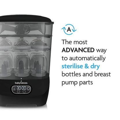 Baby Brezza Steriliser Dryer Advanced | All Black