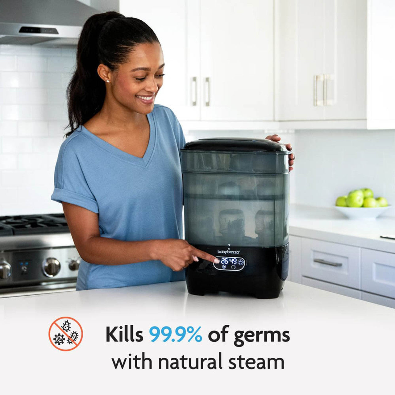 Baby Brezza Formula Pro Black & Steriliser | All Black