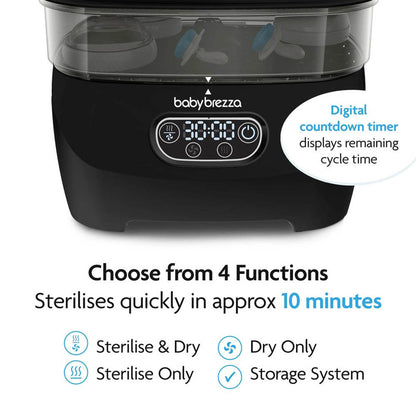 Baby Brezza Steriliser Dryer Advanced | All Black
