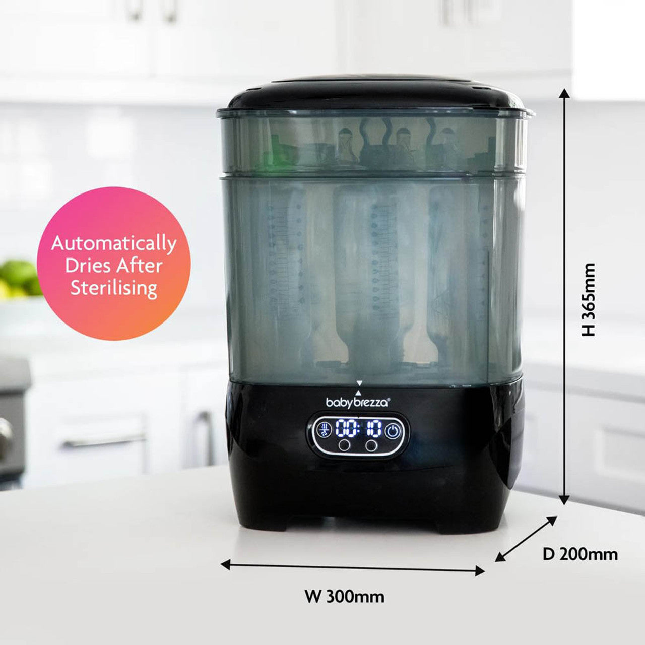 Baby Brezza Steriliser Dryer Advanced | All Black