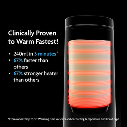 Baby Brezza SuperFast Portable Bottle Warmer | All Black
