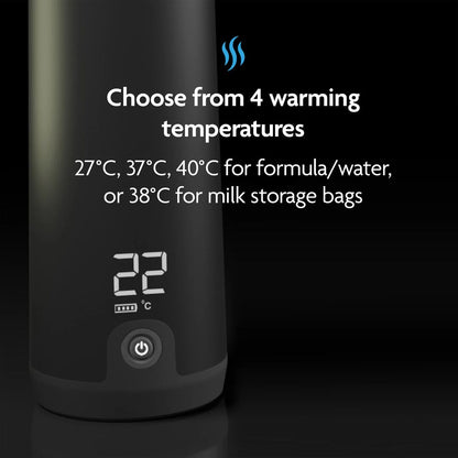 Baby Brezza SuperFast Portable Bottle Warmer | All Black