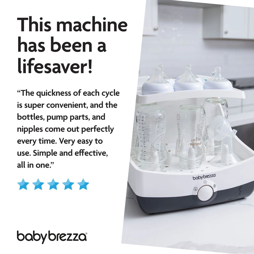 Baby Brezza SuperFast Steriliser-Dryer | White