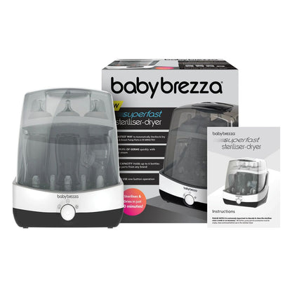 Baby Brezza SuperFast Steriliser-Dryer | White