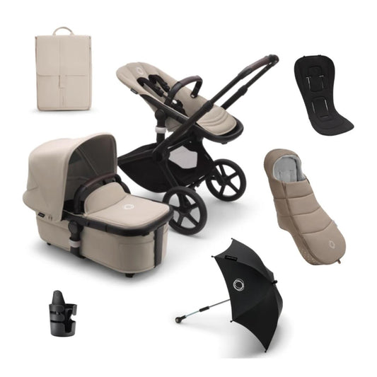 Bugaboo Fox 5 Complete Pushchair Bundle - Desert Taupe/Black