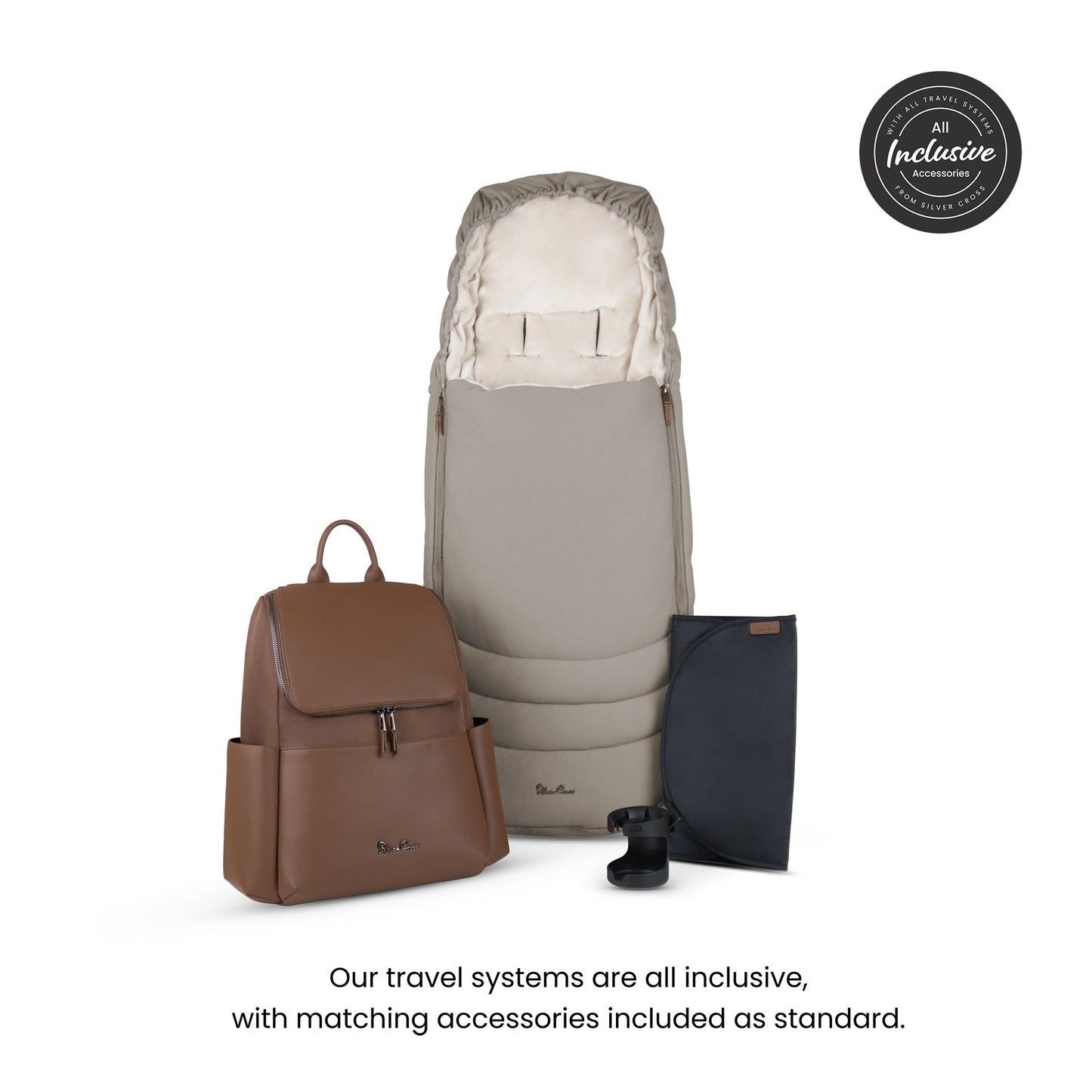 Silver Cross Cove Pushchair Pebble 360 Pro2 Bundle | Champagne