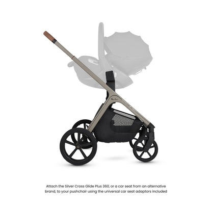 Silver Cross Cove Pushchair Pebble 360 Pro2 Bundle | Champagne