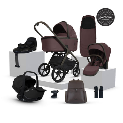 Silver Cross Cove Pushchair Ultimate 360 Bundle | Damson