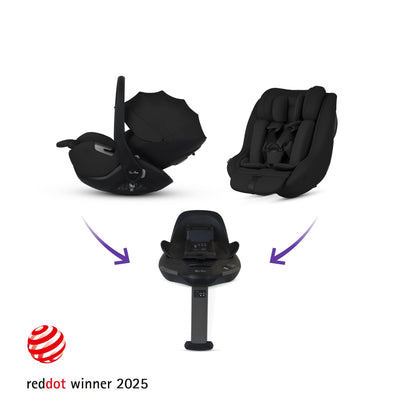 Silver Cross Cove Ultimate 360 Family Car Seat Bundle | Damson