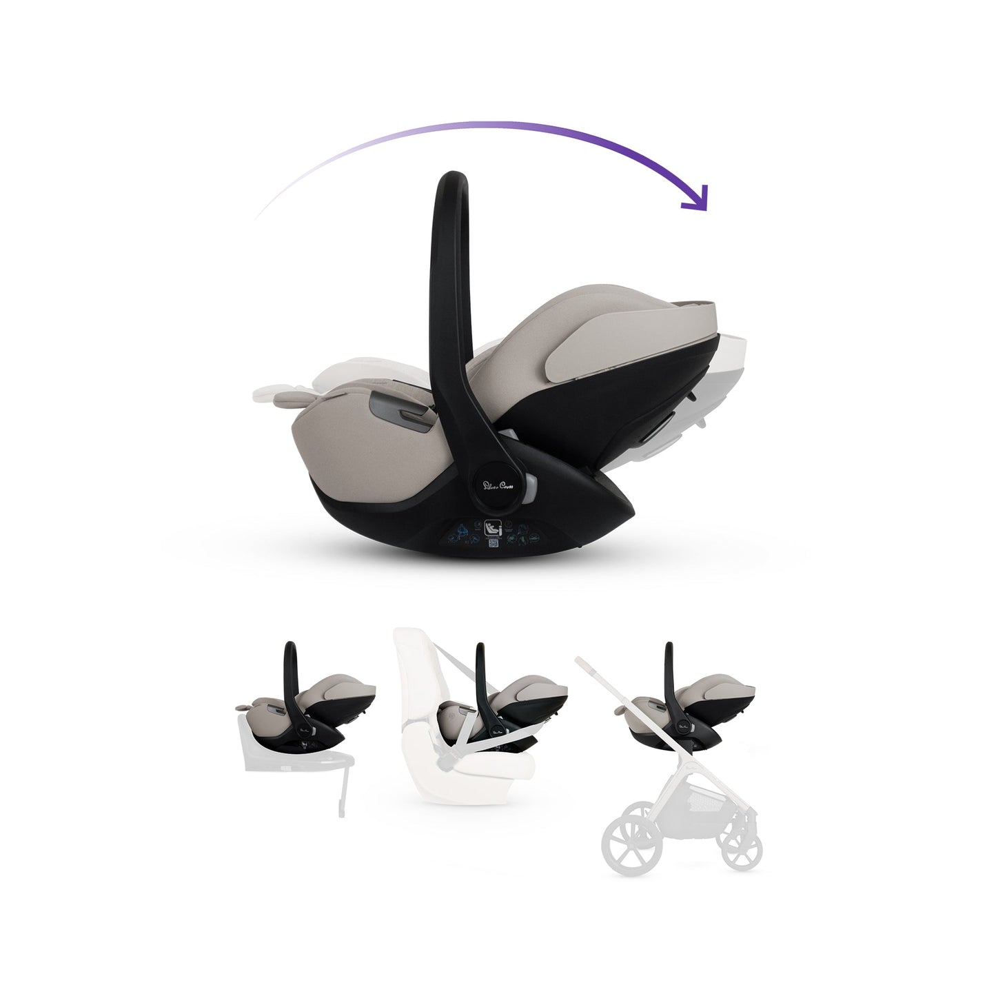 Silver Cross Cove Ultimate 360 Family Car Seat Bundle | Maple