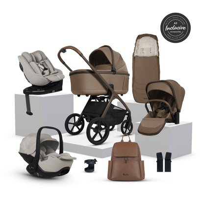 Silver Cross Cove Ultimate 360 Family Car Seat Bundle | Maple