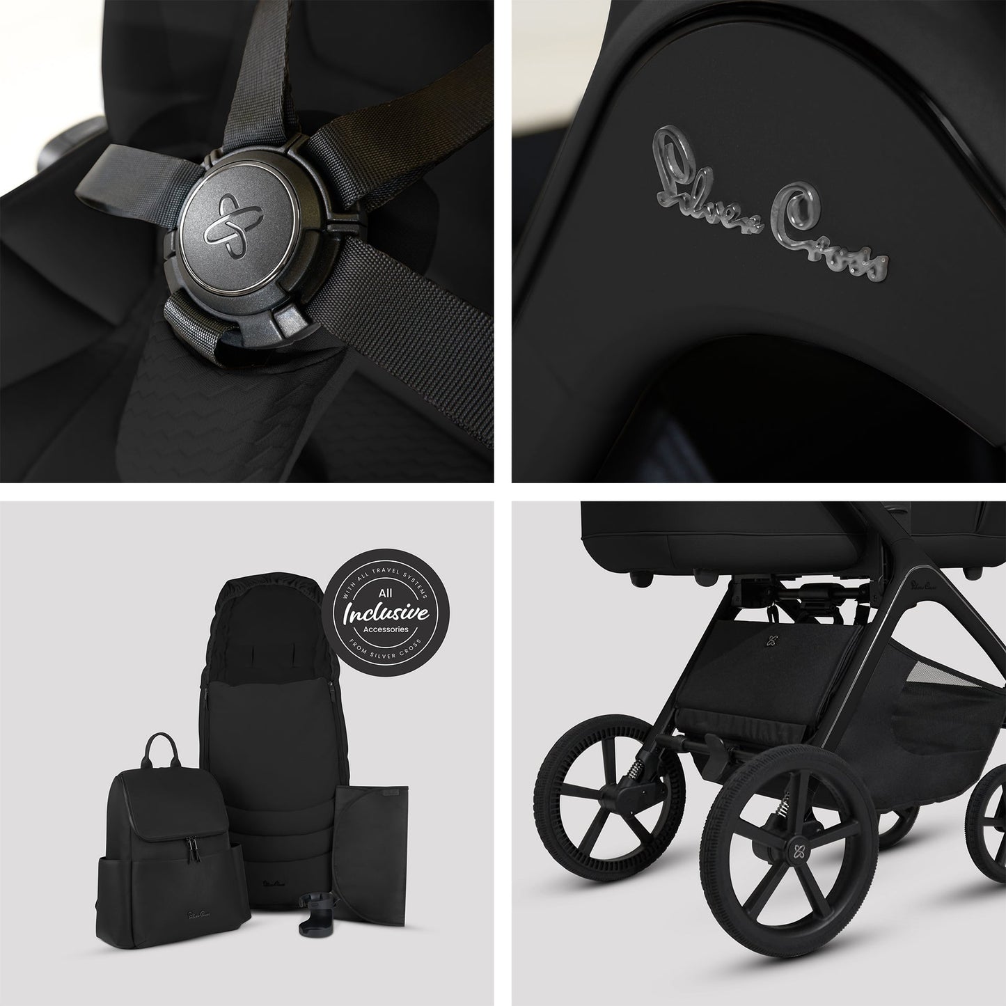 Silver Cross Cove Pushchair Accessory Bundle |Onyx