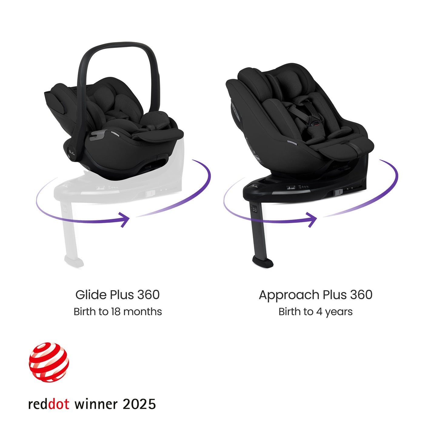 Silver Cross Cove Ultimate 360 Family Car Seat Bundle | Onyx