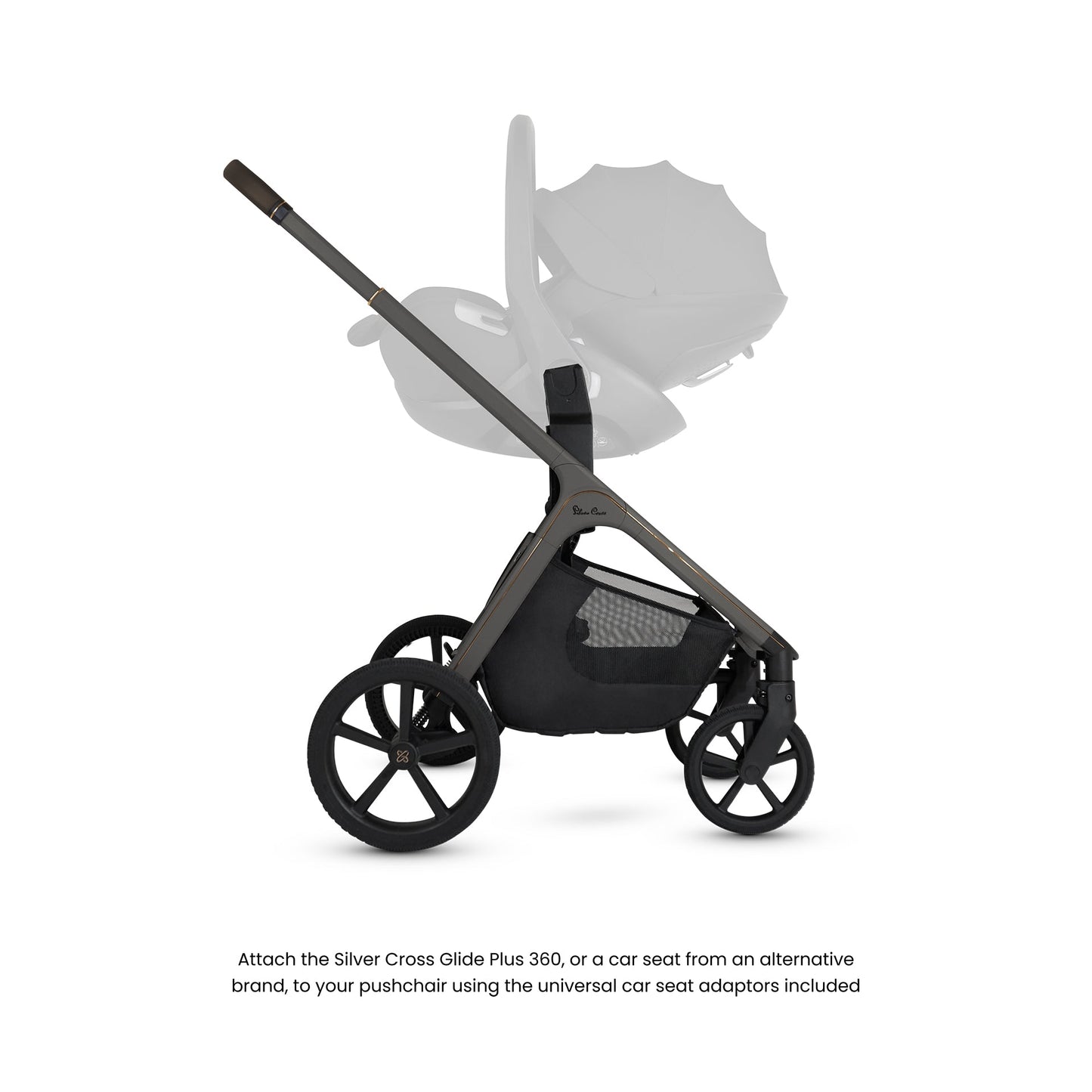 Silver Cross Cove Pushchair Pebble 360 Pro2 Bundle | Pewter