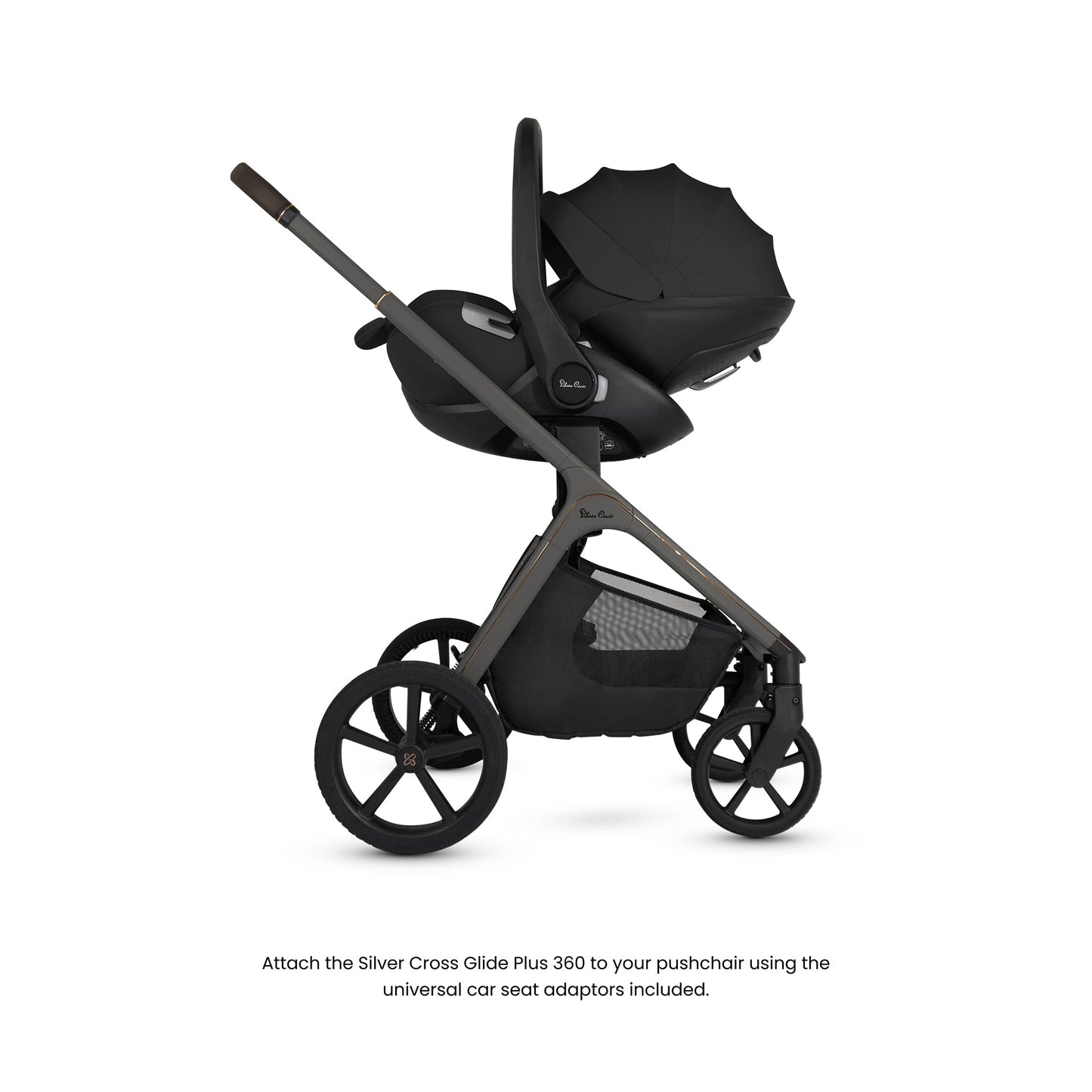 Silver Cross Cove Pushchair Ultimate 360 Bundle | Pewter