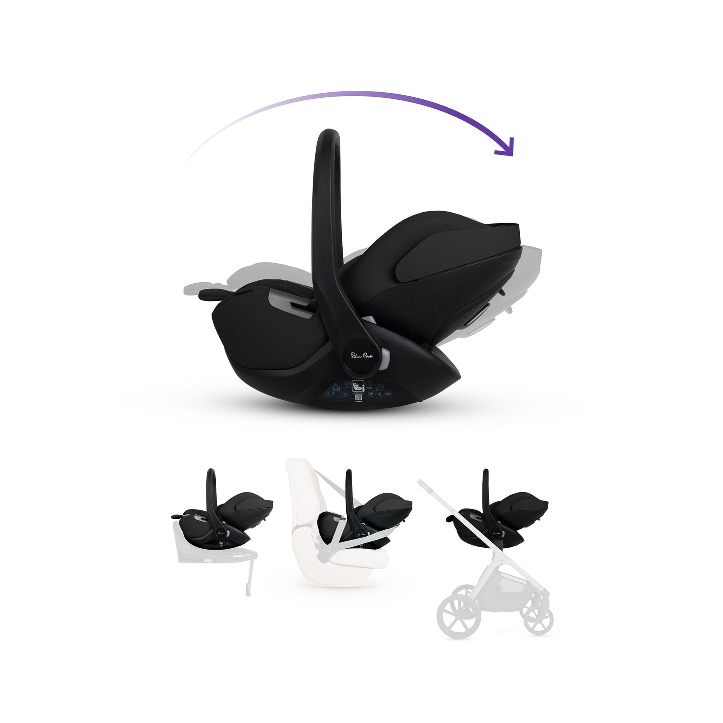 Silver Cross Cove Ultimate 360 Family Car Seat Bundle | Pewter