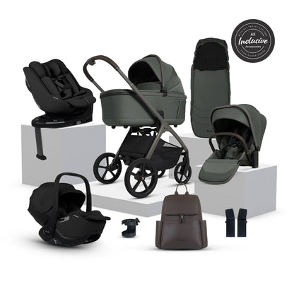 Silver Cross Cove Ultimate 360 Family Car Seat Bundle | Pewter