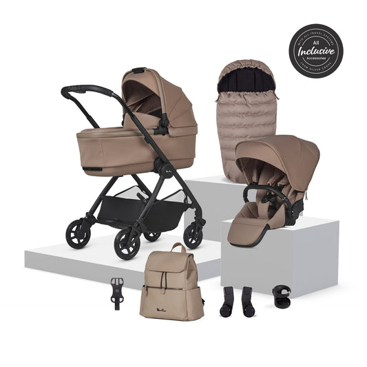 Silver Cross Dune 2 Pushchair & Accessory Bundle | Mocha