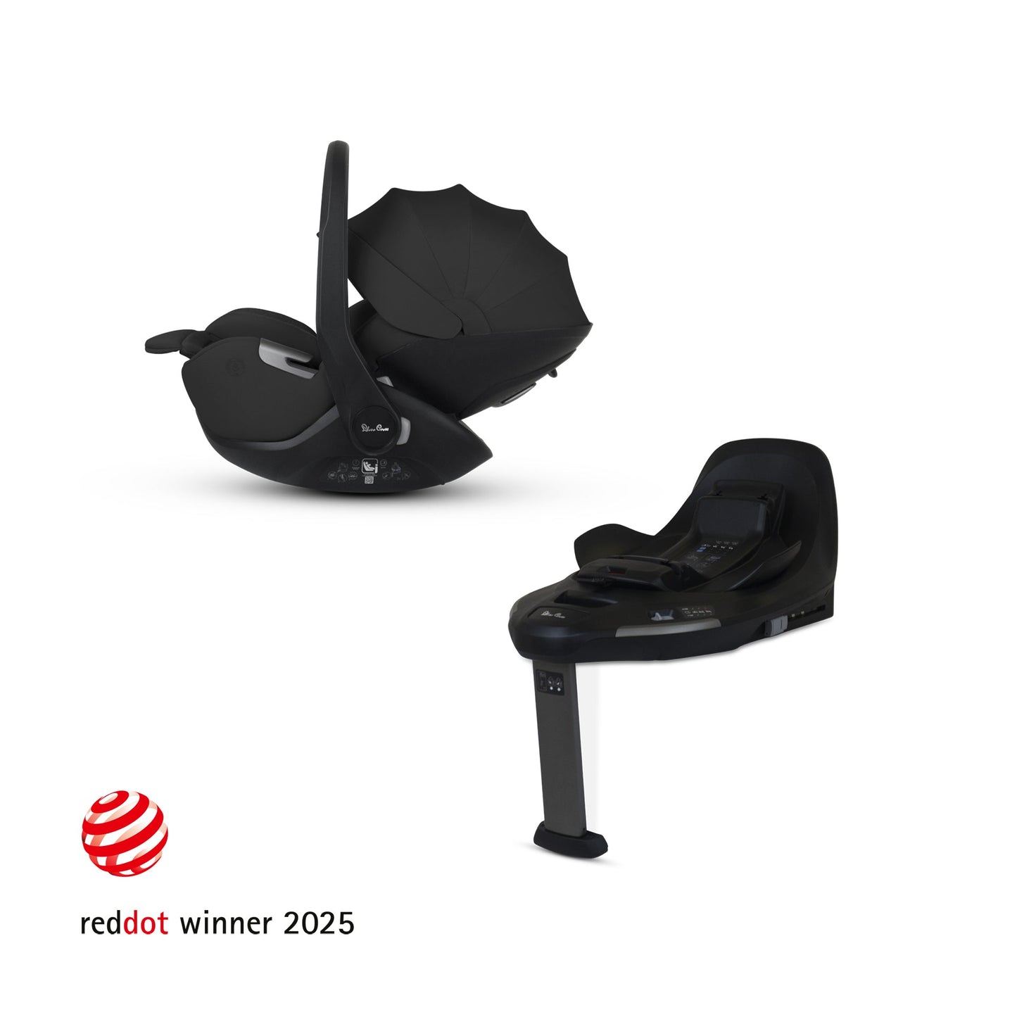 Silver Cross Glide Plus 360 Infant Car Seat and Base Plus 360 | Iconic Black