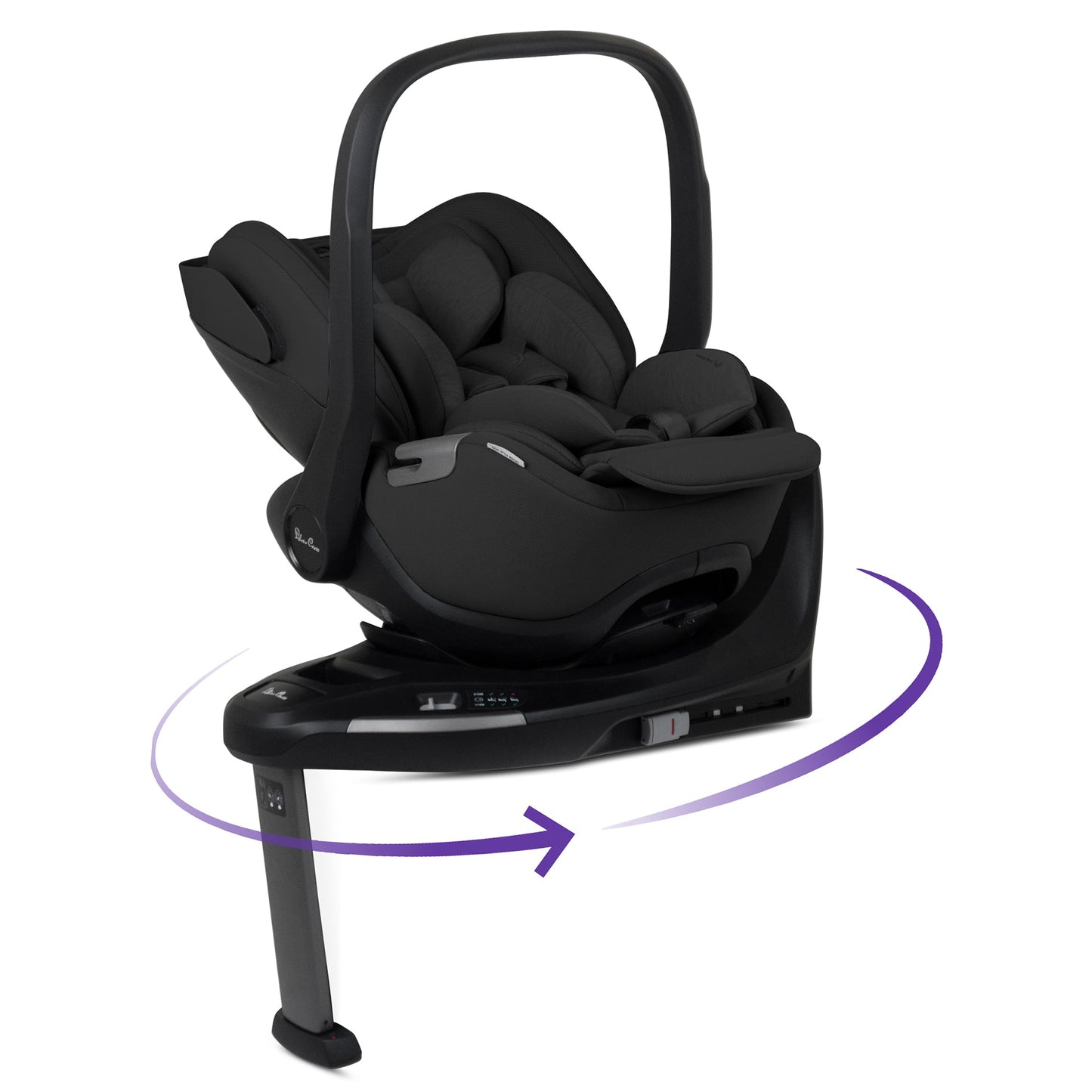 Silver Cross Glide Plus 360 Infant Car Seat and Base Plus 360 | Iconic Black