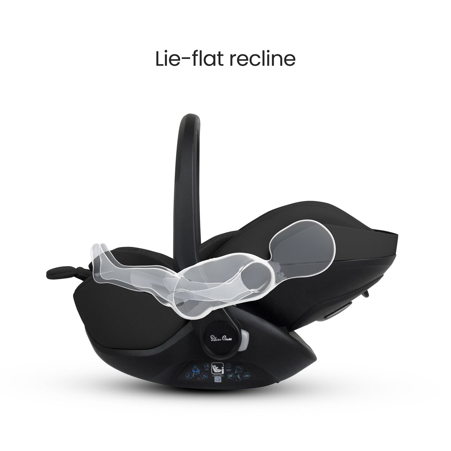 Silver Cross Glide Plus 360 Infant Car Seat and Base Plus 360 | Iconic Black