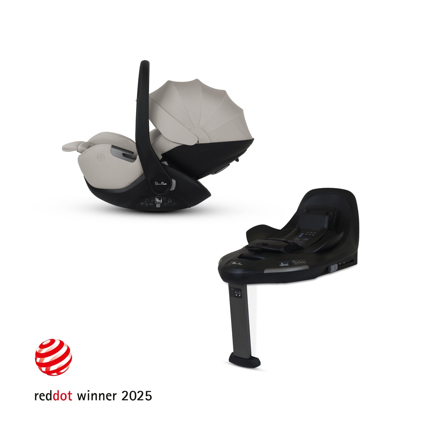 Silver Cross Glide Plus 360 Infant Car Seat and Base Plus 360 | Natural Taupe