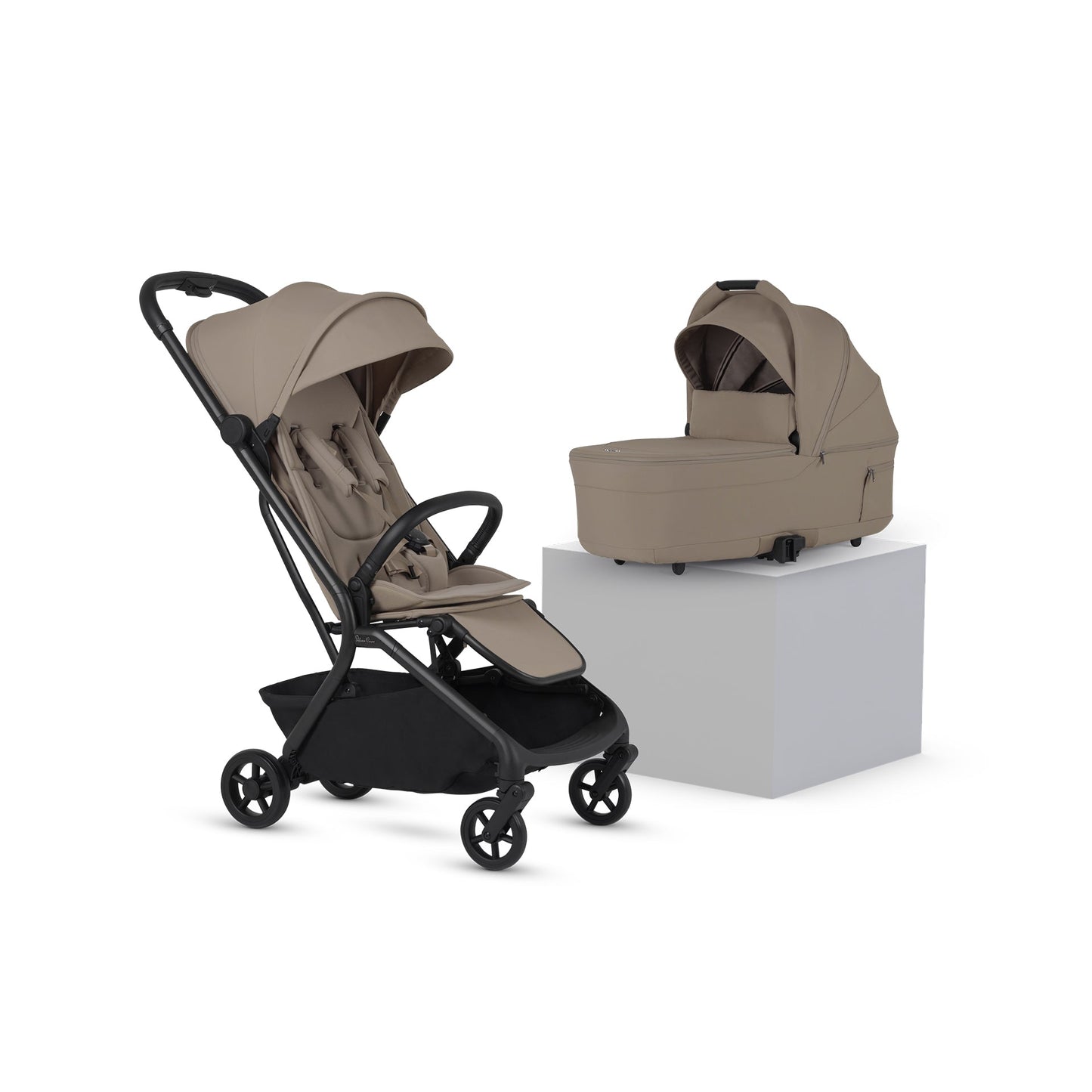 Silver Cross Nia Stroller & Carrycot | Champagne