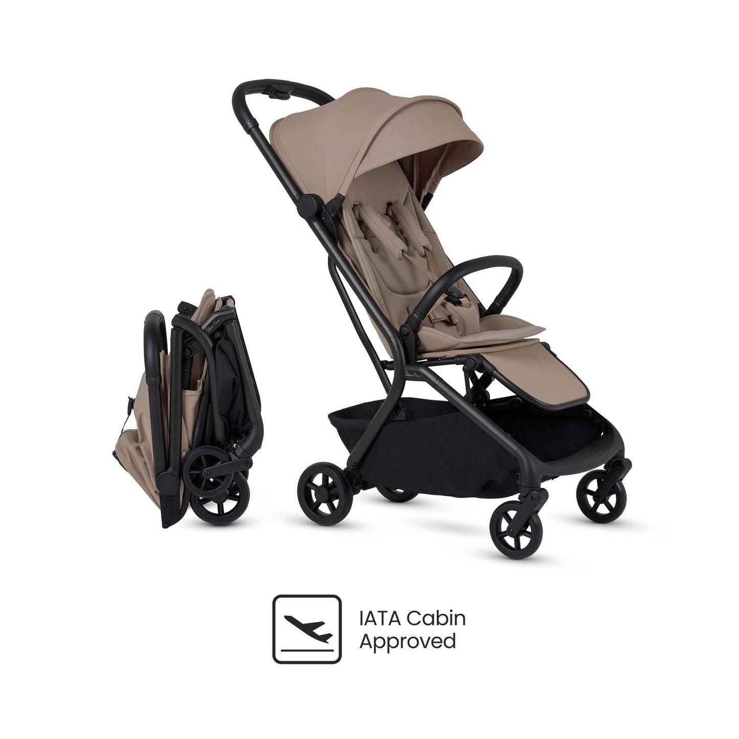 Silver Cross Nia Stroller & Carrycot | Champagne