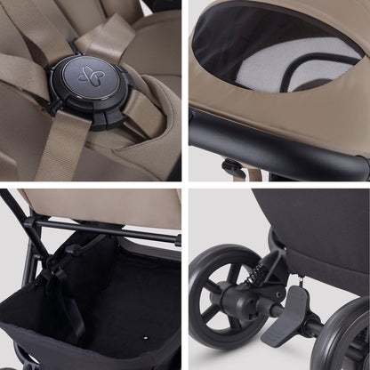 Silver Cross Nia Stroller & Carrycot | Champagne