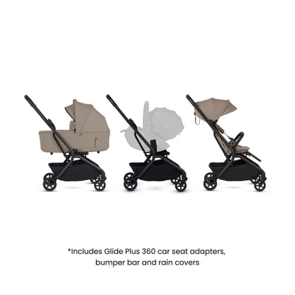 Silver Cross Nia Stroller & Carrycot | Champagne
