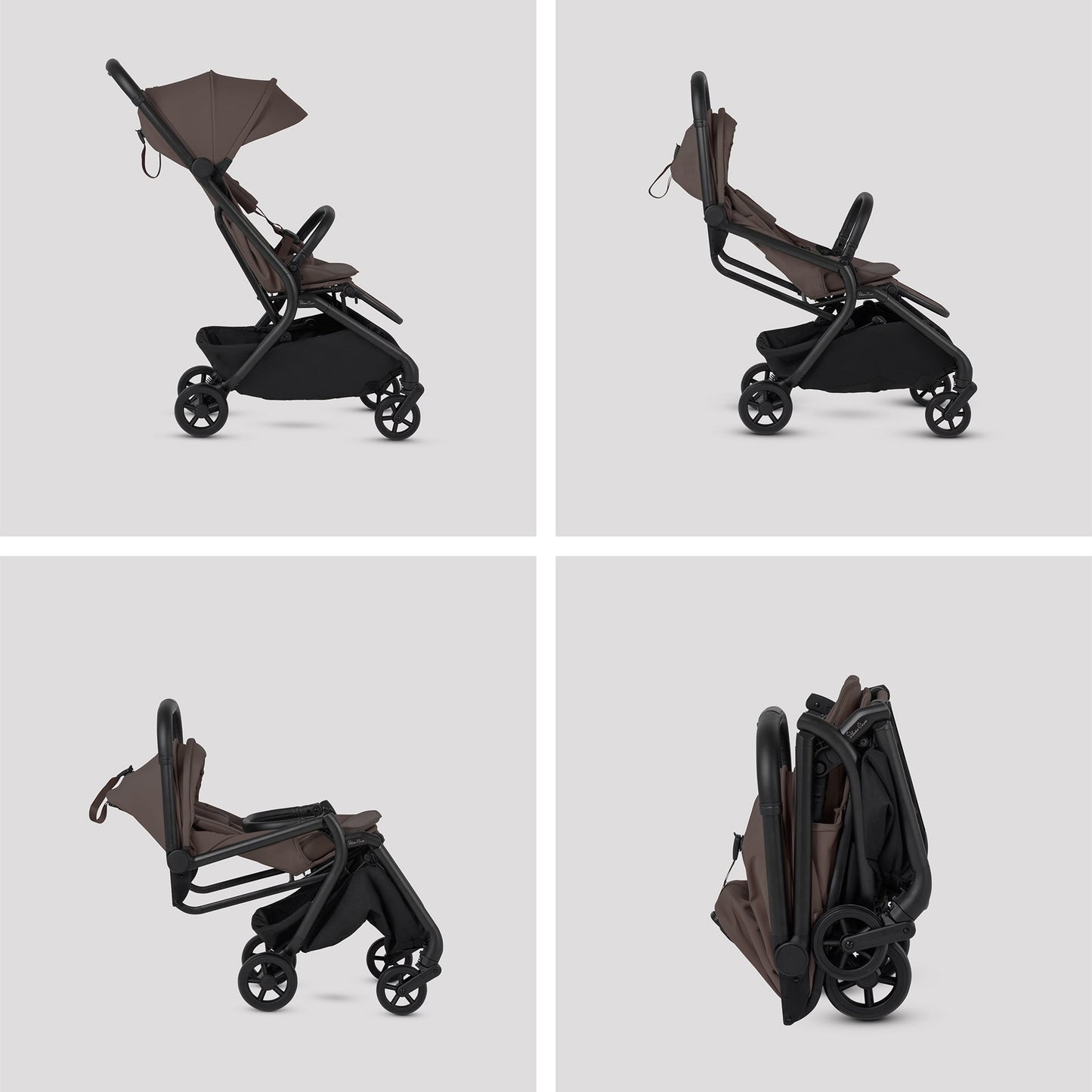 Silver Cross Nia Stroller & Carrycot | Chocolate