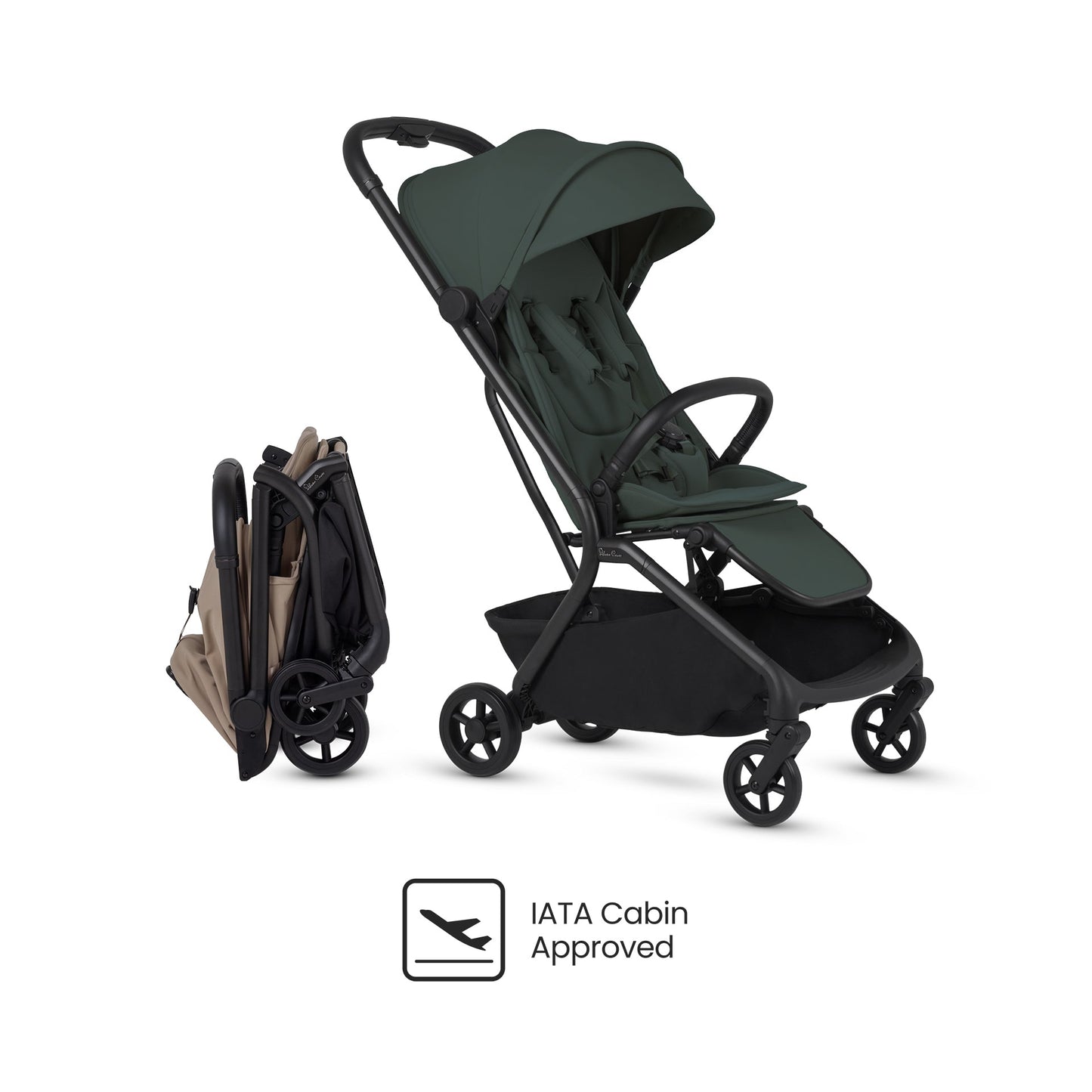 Silver Cross Nia Stroller & Carrycot | Conifer