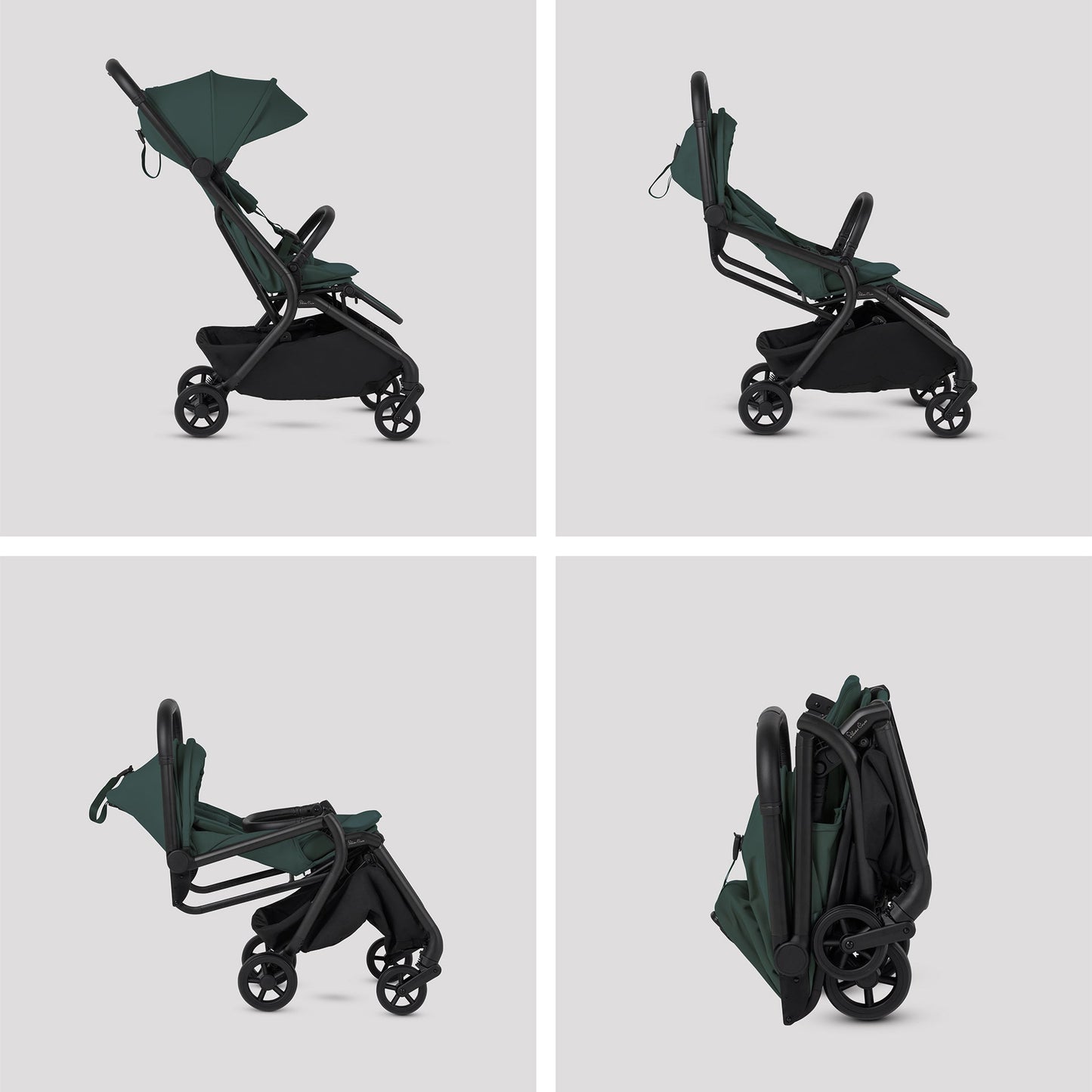 Silver Cross Nia Stroller & Carrycot | Conifer
