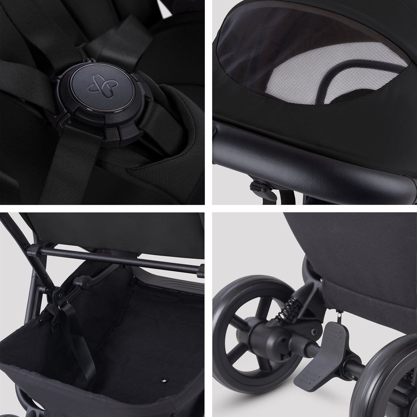 Silver Cross Nia Stroller & Carrycot | Onyx