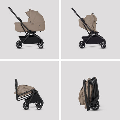 Silver Cross Nia Travel System with Accessories Bundle | Champagne