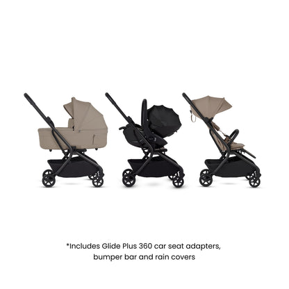 Silver Cross Nia Travel System with Accessories Bundle | Champagne