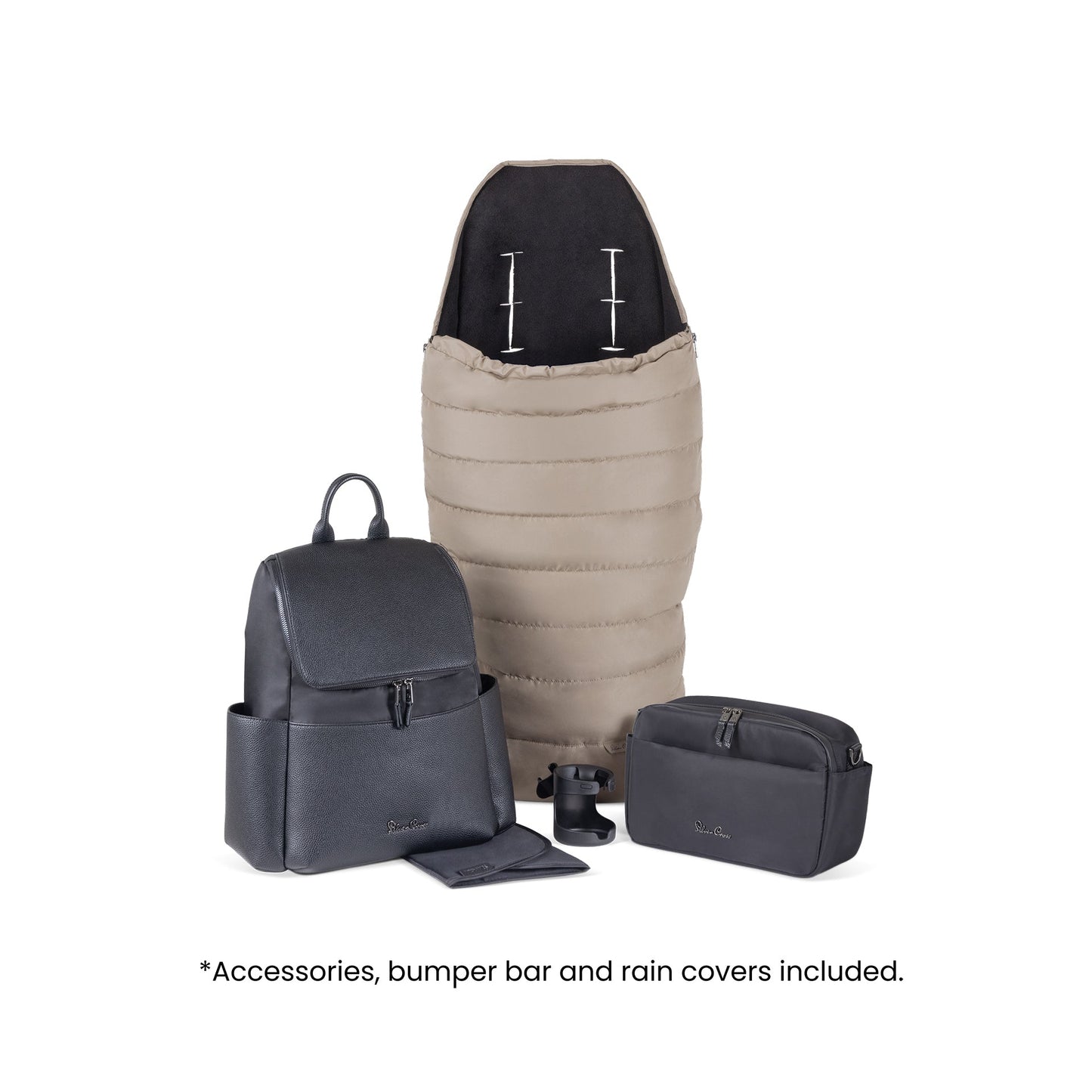 Silver Cross Nia Travel System with Accessories Bundle | Champagne