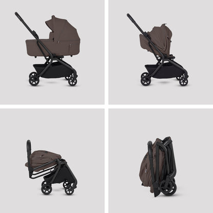 Silver Cross Nia Travel System with Accessories Bundle | Chocolate