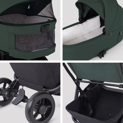 Silver Cross Nia Travel System with Accessories Bundle | Conifer
