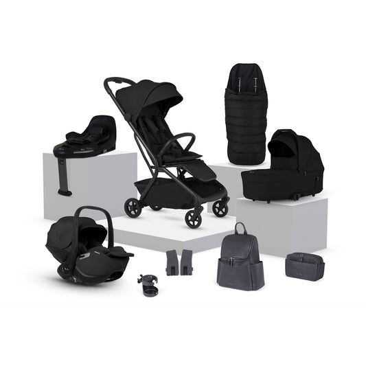 Silver Cross Nia Travel System with Accessories Bundle | Onyx