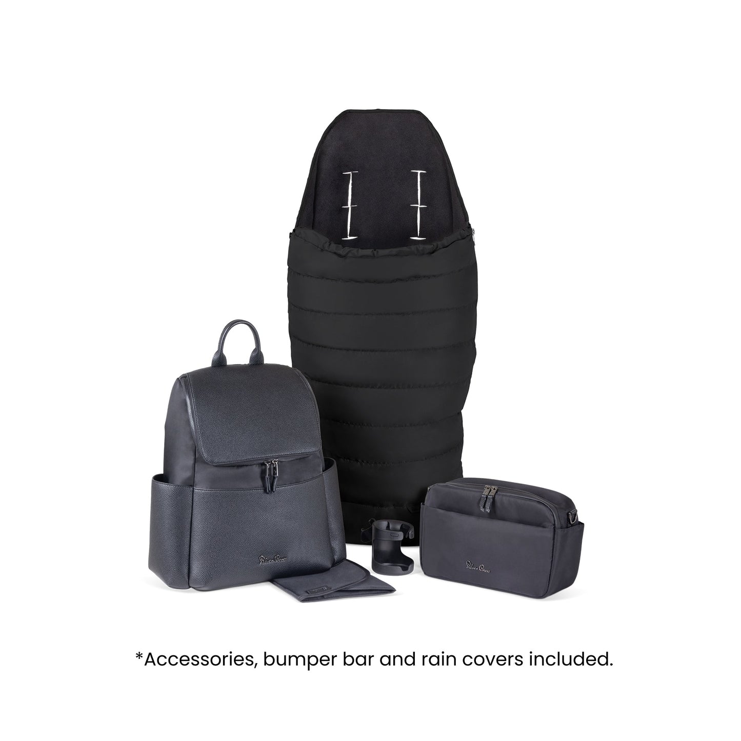 Silver Cross Nia Travel System with Accessories Bundle | Onyx